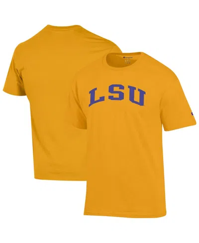 Champion Men's Gold Lsu Tigers Basic Arch T-shirt In Yellow