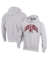 Champion Men's Gray Arkansas Razorbacks Vault Late Night Reverse Weave Pullover Hoodie In Gray