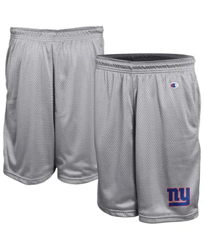 Champion Men's Gray New York Giants Classic Mesh Shorts