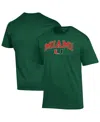 Champion Men's Green Miami Hurricanes Arch Over Logo T-shirt