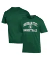 Champion Men's Green Michigan State Spartans Basketball Icon T-shirt In Green