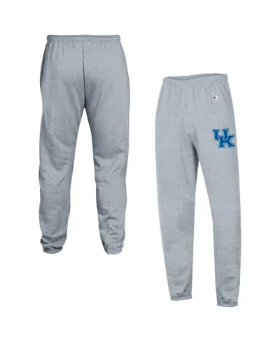 Champion Men's Heather Gray Kentucky Wildcats Power Blend Banded Fleece Sweatpants