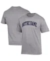 Champion Men's Heather Gray Penn State Nittany Lions Basic Arch T-shirt In Gray