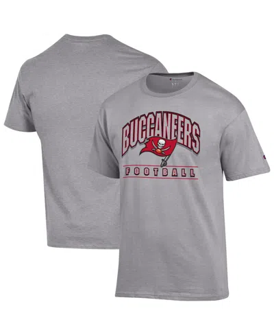 Champion Men's Heather Gray Tampa Bay Buccaneers Football T-shirt