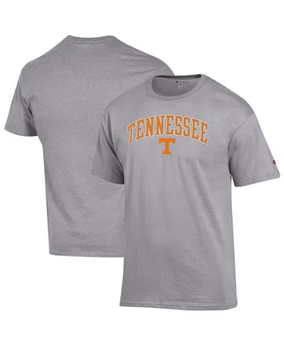 Champion Men's Heather Gray Tennessee Volunteers Arch Over Logo T-shirt