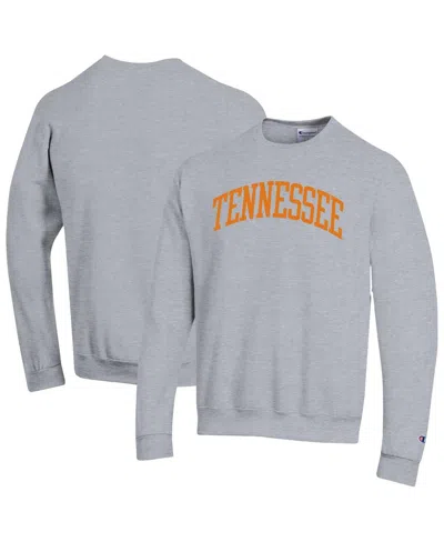 Champion Men's Heather Gray Tennessee Volunteers Basic Arch Fleece Pullover Sweatshirt