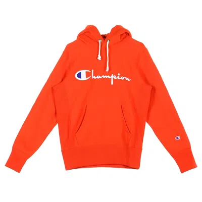 Champion Men's Hooded Sweatshirt In Orange