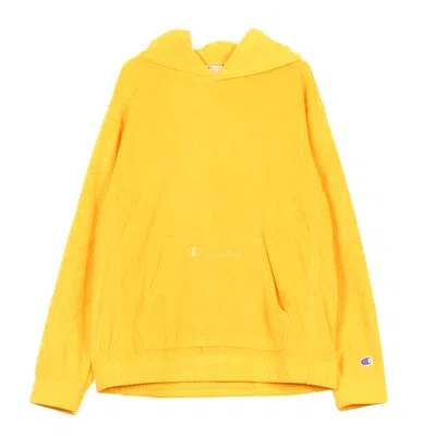 Champion Men's Hooded Sweatshirt In Yellow