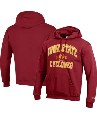 Champion Men's Iowa State Cyclones High Motor Pullover Hoodie In Cardinal