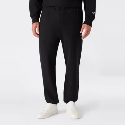 Champion Men's Knitted Elastic Cuff Pants In Black