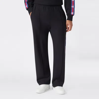 Champion Men's Knitted Straight Hem Pants In Black Beauty