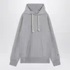 Champion Cotton Hoodie With Drawstring Hood And Kangaroo Pocket In Gray