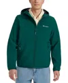 Champion Men's Lightweight Sport Shell Hooded Jacket In Rain Forest