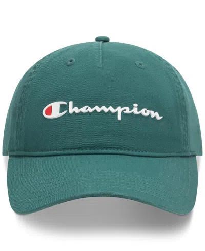 Champion Men's Logo Hat In Turquoise