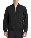 Champion Softshell Varsity Bomber Jacket In Black
