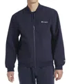 Champion Softshell Varsity Bomber Jacket In Midnight