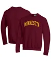 Champion Men's Maroon Minnesota Golden Gophers Basic Arch Fleece Pullover Sweatshirt In Multi