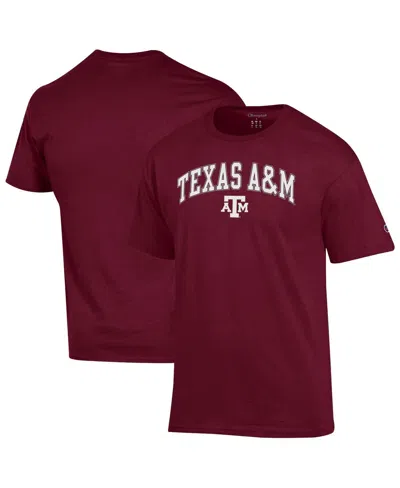 Champion Men's Maroon Texas A & M Aggies Arched Logo T-shirt