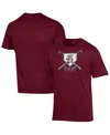 Champion Men's Maroon Texas A M Aggies Ol' Sarge Baseball Homeplate T-shirt In Maroon