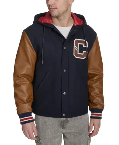 Champion Men's Mixed Media Coaches Jacket In Black