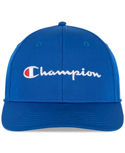 Champion Men's Moment Logo Embroidered Snapback Hat In Med Blue