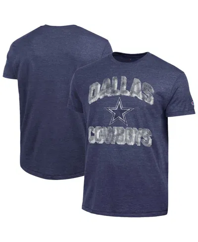 Champion Men's Navy Dallas Cowboys Ultimate Tri-blend T-shirt In Purple