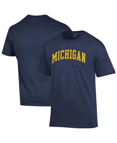 Champion Men's Navy Michigan Wolverines Basic Arch T-shirt