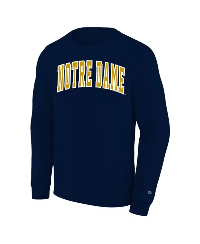 Champion Men's Navy Notre Dame Fighting Irish Arch Applique Big Tall Sweatshirt