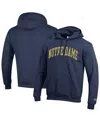 Champion Men's  Navy Notre Dame Fighting Irish Big And Tall Reverse Weave Fleece Pullover Hoodie Swea In Blue