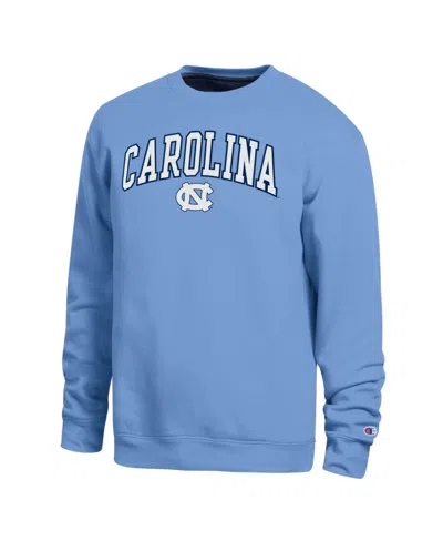 Champion Men's North Carolina Tar Heels Arch Crew Neck Classic-fit Sweatshirt In Blue