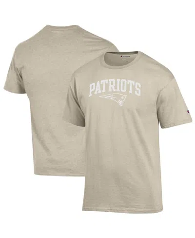 Champion Men's Oatmeal New England Patriots Jersey T-shirt In Brown