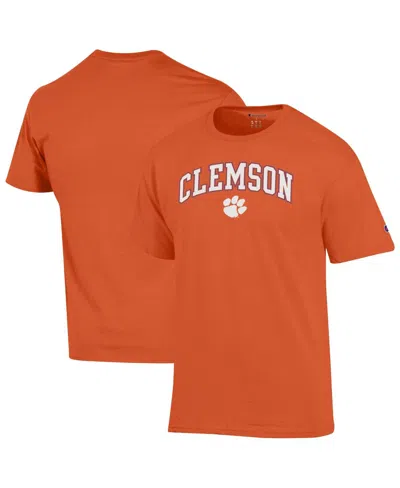 Champion Men's Orange Clemson Tigers Arch Over Logo T-shirt