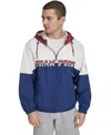 Champion Men's Packable Windbreaker Jacket In Blue