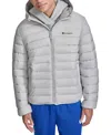 Champion Men's Performance Quilted Hooded Jacket In Ice