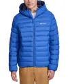 Champion Men's Performance Quilted Hooded Jacket In Surf The Web