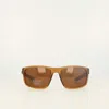 Champion Men's Polarized Rectangle Retainer Wrap - Medium In Brown