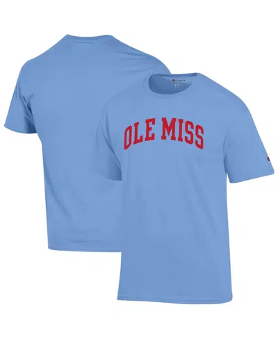 Champion Men's Powder Blue Ole Miss Rebels Basic Arch T-shirt