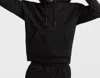 Champion Men's Powerblend Fleece Hoodie C Logo In Black In Black