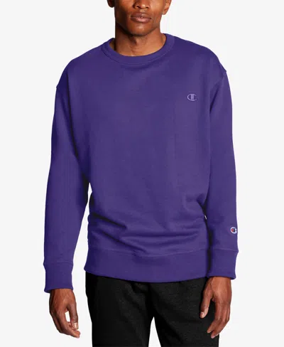 Champion Men's Powerblend Fleece Sweatshirt In Purple