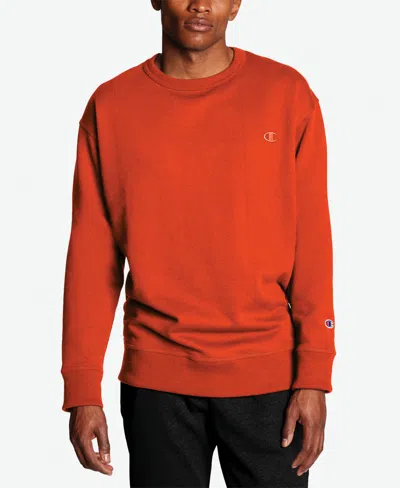 Champion Men's Powerblend Fleece Sweatshirt In Spicy Orange