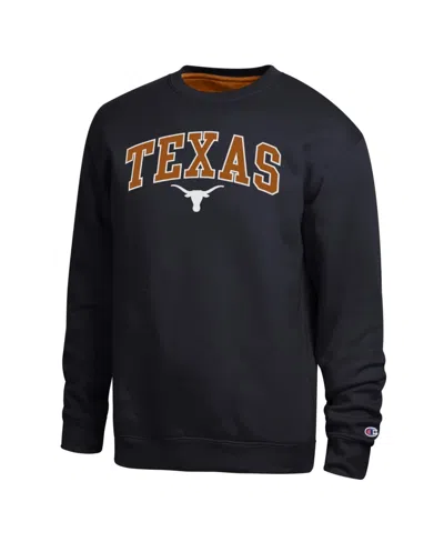 Champion Men's Powerblend Graphic Crewneck Sweatshirt In Black