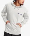 Champion Men's Powerblend Logo Hoodie In White