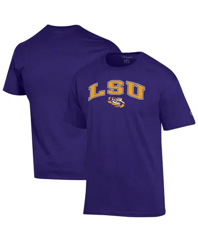 Champion Men's Purple Lsu Tigers Arch Over Logo T-shirt