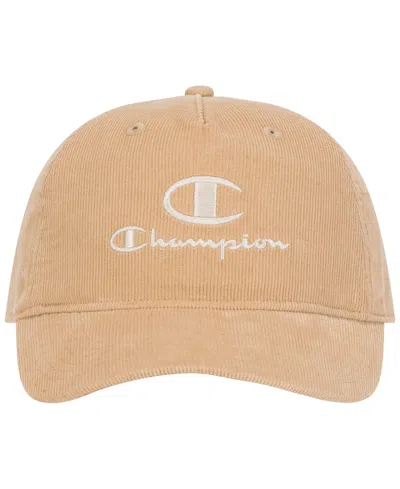 Champion Men's Pursuit Corduroy Snapback Embroidered Baseball Cap, Created For Macy's In Neutral