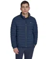 Champion Men's Quilted Long-sleeve Jacket In Blue