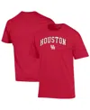 Champion Men's Red Houston Cougars Arch Over Logo T-shirt