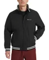 Champion Men's Regatta Full-zip Bomber Jacket In Black