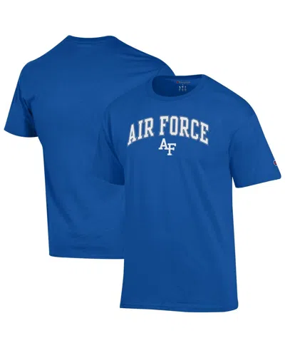 Champion Men's Royal Air Force Falcons Arch Over Logo T-shirt In Blue