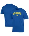 Champion Men's Royal Delaware Fightin' Blue Hens Arch Over Logo T-shirt In Blue