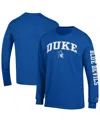 Champion Men's Royal Duke Blue Devils Arch Over Logo 2-hit Long Sleeve T-shirt In Blue
